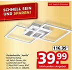 Deckenleuchte "Venida" im Segmüller Prospekt Deckenleuchte "Venida" von im aktuellen Segmüller Prospekt für 39,99 €