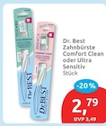 Zahnbürste Comfort Clean oder Ultra Sensitiv bei budni im Geesthacht Prospekt für 2,79 €