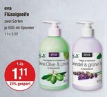 Flüssigseife im Angebot bei V-Markt in München Flüssigseife Angebote von eva bei V-Markt München für 1,11 €