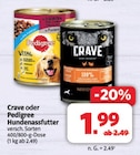 Crave oder Pedigree Hundenassfutter im Angebot bei Markant Nordwest in Aurich Crave oder Pedigree Hundenassfutter Angebote von Crave bei Markant Nordwest Aurich für 1,99 €