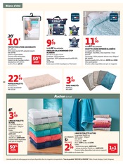 Promos Matelas dans le catalogue "COLLECTION BLANC D'ÉTÉ" de Auchan Hypermarché Matelas en promo dans le catalogue Auchan Hypermarché à la page 10