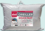Oreiller Ergo Douce Nuit - Abeil en promo chez Intermarché Hyper Bordeaux à 12,99 €