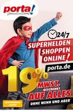 porta Möbel Prospekt "Superhelden shoppen online!", 4 Seiten, für Burgwedel, 01.04.2020 - 07.04.2020 porta Möbel Prospekt "Superhelden shoppen online!", 4 Seiten, für Burgwedel, 01.04.2020 - 07.04.2020