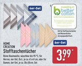 Stofftaschentücher von HOME CREATION für 3,99 € bei ALDI Nord im Angebot Stofftaschentücher von HOME CREATION im aktuellen ALDI Nord Prospekt