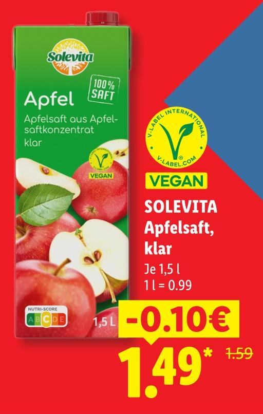 Apfelsaft, klar