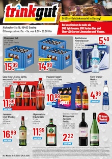 Volvic im Trinkgut Prospekt "Aktuelle Angebote" mit 4 Seiten (Augsburg)