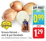EDEKA St. Leon-Rot - echt & gut Zwiebeln Angebot im Prospekt echt & gut Zwiebeln bei EDEKA im St. Leon-Rot Prospekt für 0,99 €