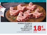 Super U Plouarzel - Promo Agneau Côte à Griller ou Côte à griller Promo Agneau Côte à Griller ou Côte à griller à 18,99 € dans le catalogue Super U à Plouarzel