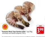 Seawater Black Tiger Gambas Angebote bei E center Reutlingen für 3,99 €