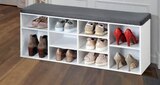Schuhschrank mit Sitzkissen Angebote bei toom Baumarkt Rodgau für 44,99 €