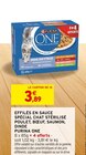 Effilés en sauce spécial chat stérilisé poulet, bœuf, saumon, dinde - PURINA ONE dans le catalogue Intermarché