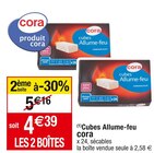 Cubes Allume-feu - Cora en promo chez Cora Dombasle-sur-Meurthe à 4,39 €