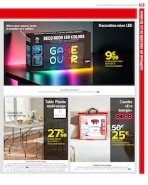 Prix et réduction Table Pliante dans le prospectus Carrefour Market en cours Offre Table Pliante dans le catalogue Carrefour Market du moment à la page 61
