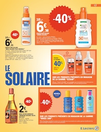Offre Sun dans le catalogue E.Leclerc du moment à la page 17