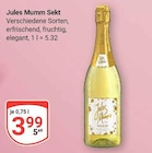 Sekt Angebote von Jules Mumm bei GLOBUS Zwickau für 3,99 €