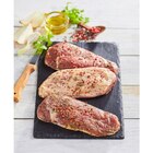 3 filets de canard marinés aux 3 poivres en promo chez Carrefour Market 3 filets de canard marinés aux 3 poivres dans le catalogue Carrefour Market