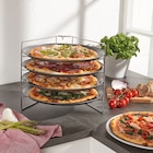 Promo 4 plaques à pizza avec support à 12,99 € dans le catalogue Aldi à Aulnay-sous-Bois