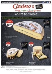 Catalogue Supermarchés de Casino Supermarchés à Montayral Prospectus Casino Supermarchés à Montayral, "LA FÊTE DU FROMAGE", 4 pages, 20/03/2023 - 02/04/2023