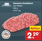 Schweine Hackfleisch Angebote von Gut Ponholz bei Netto Marken-Discount Seevetal für 2,29 €