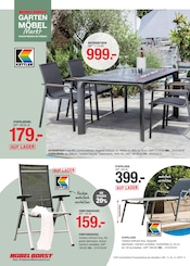 Aktueller Möbel Borst Prospekt mit Gartenliege, "GARTENMÖBELMarkt", Seite 14
