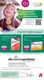 mea - meine apotheke Apotheken Prospekt der aktuellen Woche mit 4 Seiten, gültig von 01.12.2025 bis 31.12.2025, in Louisenberg und Umgebung Aktueller mea - meine apotheke Apotheken Prospekt in Louisenberg und Umgebung, "Unsere Dezember-Angebote" mit 4 Seiten, 01.12.2025 - 31.12.2025