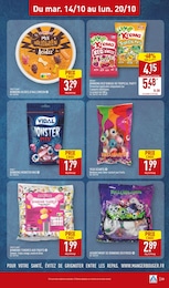 Prix et réduction Bonbon Halloween dans le prospectus Aldi en cours Offre Bonbon Halloween dans le catalogue Aldi du moment à la page 25