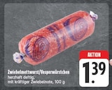 Aktuelle Zwiebelmettwurst Angebote bei E center in Nürnberg Aktuelles Zwiebelmettwurst/Vesperwürstchen Angebot bei E center in Nürnberg ab 1,39 €