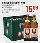 Münchner Hell von Spaten im aktuellen Trinkgut Prospekt für 15,99 €