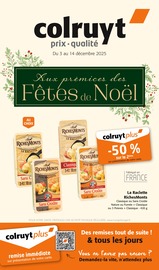 Catalogue Supermarchés Colruyt en cours à Maxéville et alentours, "Aux prémices des Fêtes de Noël", 31 pages, 03/12/2025 - 14/12/2025