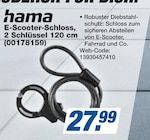 E-Scooter-Schloss, 2 Schlüssel 120 cm bei expert im Sondershausen Prospekt für 27,99 €