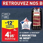 Promo 4 BROCHETTES DE BOEUF à 4,35 € dans le catalogue Aldi à Contrexéville