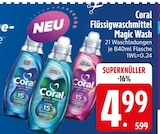 Flüssigwaschmittel Magic Wash im EDEKA Prospekt Flüssigwaschmittel Magic Wash von Coral im aktuellen EDEKA Prospekt für 4,99 €