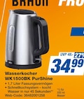 Wasserkocher WK1500BK PurShine Angebote von Braun bei expert Leinfelden-Echterdingen für 34,99 €