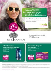 Aktueller mea - meine apotheke Apotheke Prospekt in Duisburg und Umgebung, "Unsere April-Angebote" mit 4 Seiten, 01.04.2024 - 30.04.2024