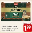 Instant Sticks im Angebot bei EDEKA in Neunkirchen Instant Sticks Angebote von Jacobs bei EDEKA Neunkirchen für 1,99 €
