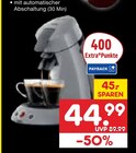 Aktuelles Original Eco Kaffeepadmaschine HD7806/37 Angebot bei Netto Marken-Discount in Leipzig ab 44,99 €