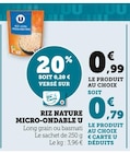 Riz nature micro-ondable - U dans le catalogue Super U