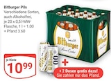 Pils im Angebot bei GLOBUS in Rüsselsheim Pils Angebote von Bitburger bei GLOBUS Rüsselsheim für 10,99 €