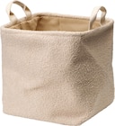 Korb aus Teddystoff, beige (30x30x30 cm) bei dm-drogerie markt im Springe Prospekt für 9,95 €