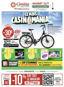 Prospectus Casino Supermarchés en cours, "Le mois Casinomania",30 pages