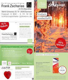LINDA Premiumapotheke Prospekt der Woche "Aktuelle Angebote" Seite 1, 01.11.2025 bis 30.11.2025 für Gommern Aktueller LINDA Premiumapotheke Prospekt "Aktuelle Angebote" Seite 1 von 3 Seiten für Gommern