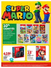 Promos Nintendo Switch dans le catalogue "LA RENTRÉE À PRIX K.O." de Auchan Hypermarché Nintendo Switch en promo dans le catalogue Auchan Hypermarché à la page 2