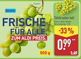 Tafeltrauben hell im Angebot bei ALDI Nord in Falkensee Tafeltrauben hell Angebote bei ALDI Nord Falkensee für 0,99 €
