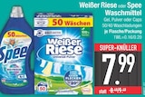 Waschmittel von Weißer Riese oder Spee im aktuellen EDEKA Prospekt für 7,99 €