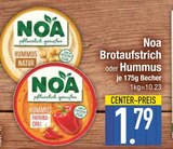 Hummus Natur von NOA im aktuellen EDEKA Prospekt für 1,79 €