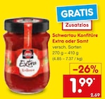 Konfitüre Extra oder Samt von Schwartau im aktuellen Netto Marken-Discount Prospekt für 1,99 €