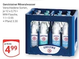 Mineralwasser Angebote von Gerolsteiner bei GLOBUS Viersen für 4,99 €