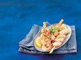 Super U Antibes - Promo Brochettes de queues de crevettes cuites Promo Brochettes de queues de crevettes cuites à 4,50 € dans le catalogue Super U à Antibes