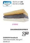 SVANVIK Handtuch im JYSK Prospekt zum Preis von 1,85 €
