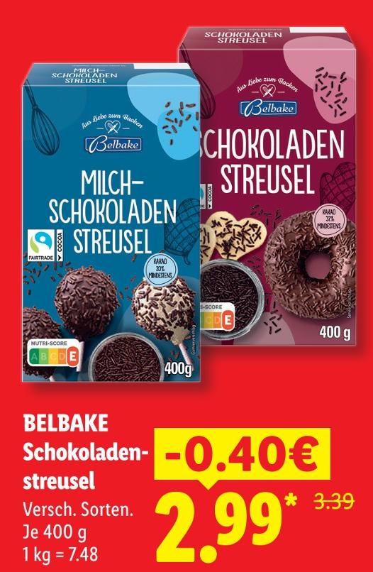 Schokoladen Streusel